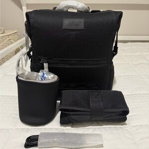 Dagne Dover Black Indi Large diaper bag Organizer Bag with accessories